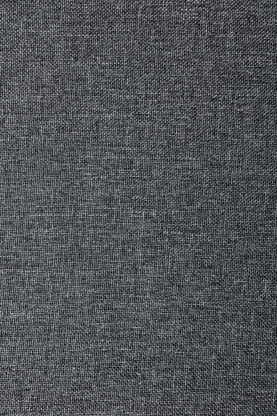 Nahaufnahme eines grauen Stoffes mit feiner Webstruktur, verwendet für einen Drehstuhl.