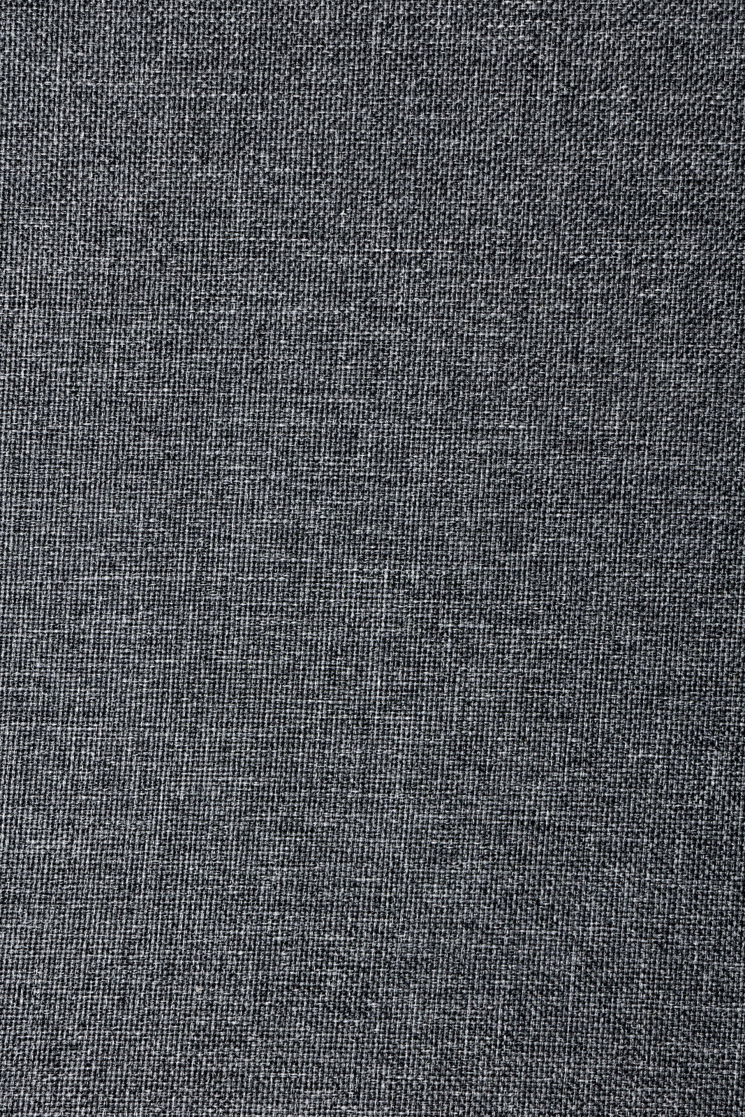 Nahaufnahme eines grauen Stoffes mit feiner Webstruktur, verwendet für einen Drehstuhl.