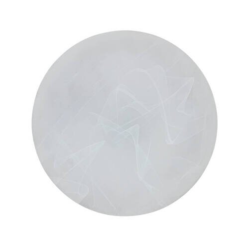 Ronde led-plafondlamp in bovenaanzicht met een strak, modern ontwerp.