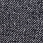 Nahaufnahme des grauen Stoffes des Armlehnstuhls JEFF