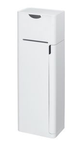 Weiße 6-in-1 Stand WC-Garnitur Imon, frontal abgebildet