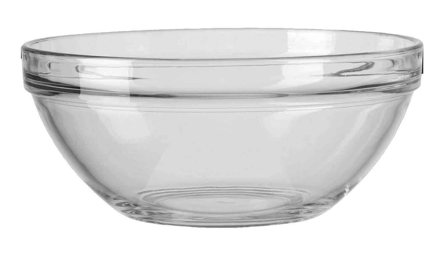 Schale 20 cm Trend Montana Transparente Glasschale, seitliche Perspektive