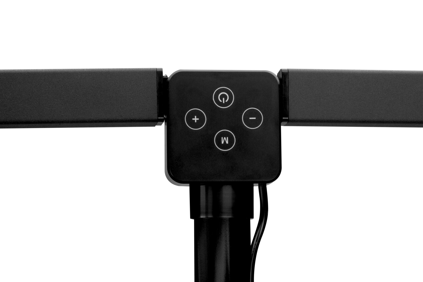 LED-Klemmleuchte mit Bedienfeld, Vorderansicht