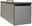 Graue Towerunit (Container) mit schwarzem Griff, seitliche Perspektive