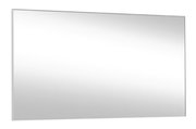 Rechteckiger Wandspiegel mit schmalem Rahmen, seitliche Perspektive