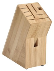 Messerblock aus Holz in schräger Perspektive