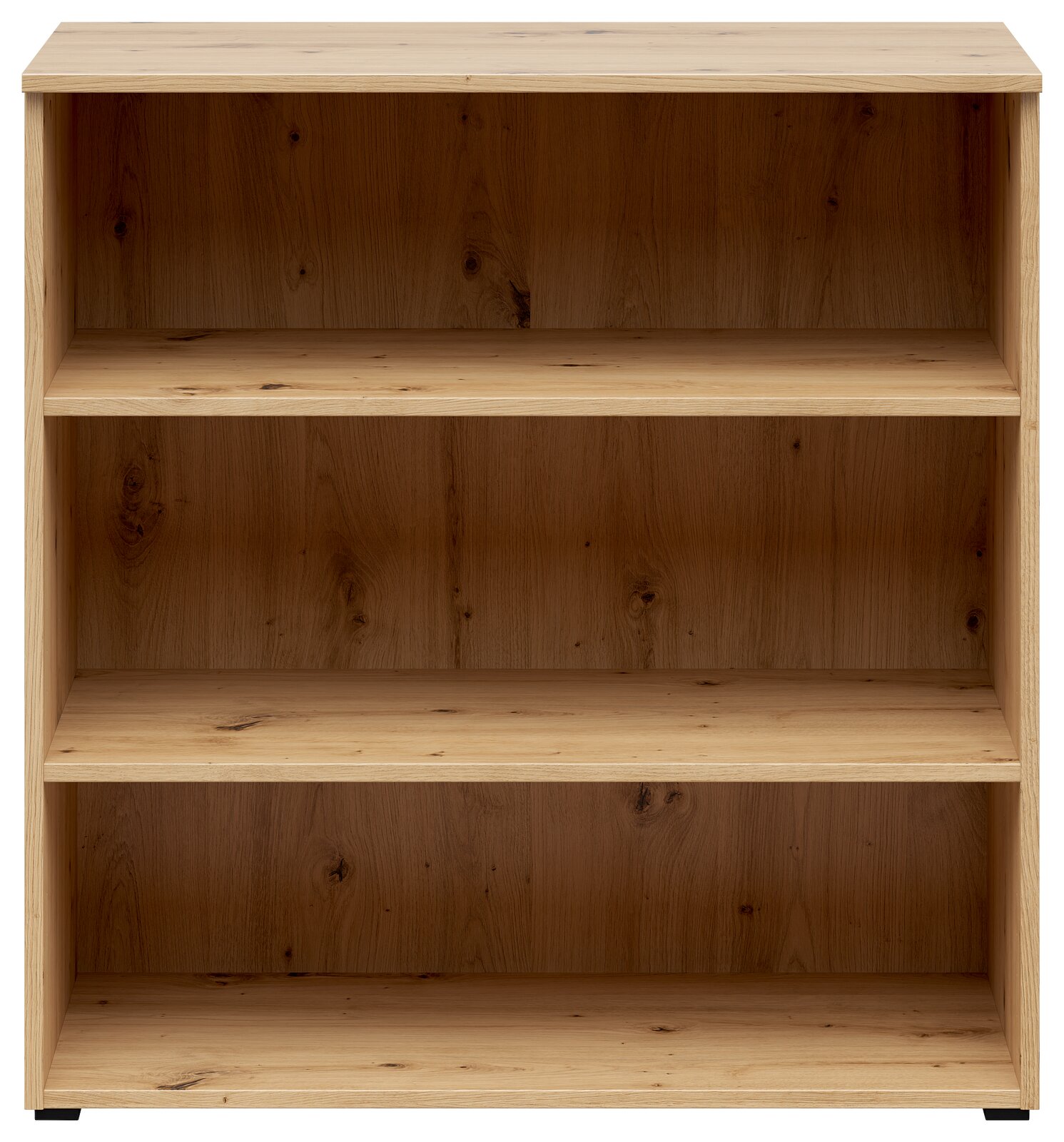 Carryhome Regal MULTISTAURAUM Holzregal mit drei offenen Fächern, frontale Ansicht