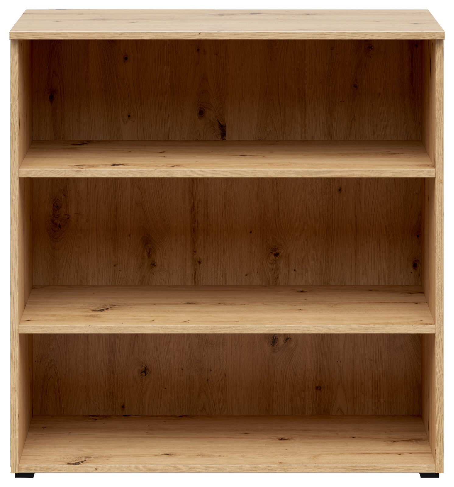 Carryhome Regal MULTISTAURAUM Holzregal mit drei offenen Fächern, frontale Ansicht