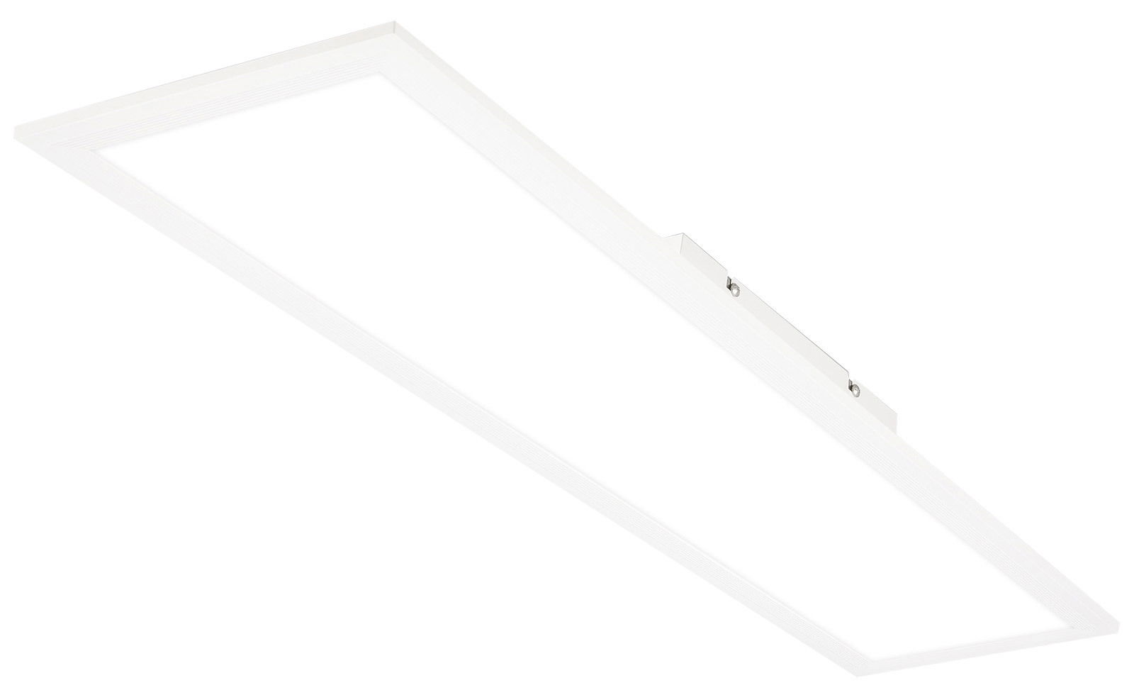 Briloner Badleuchte SIMPLE Rechteckige weiße LED-Badleuchte aus seitlicher Perspektive