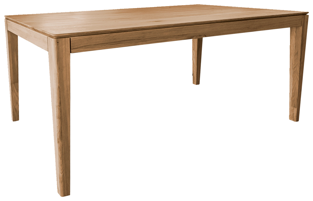 Livetastic Esstisch PAUL Holzesstisch in rechteckiger Form, aus hellem Holz, seitliche Perspektive