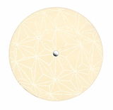 Runde LED-Deckenleuchte MANDALA mit geometrischem Muster, Ansicht von unten