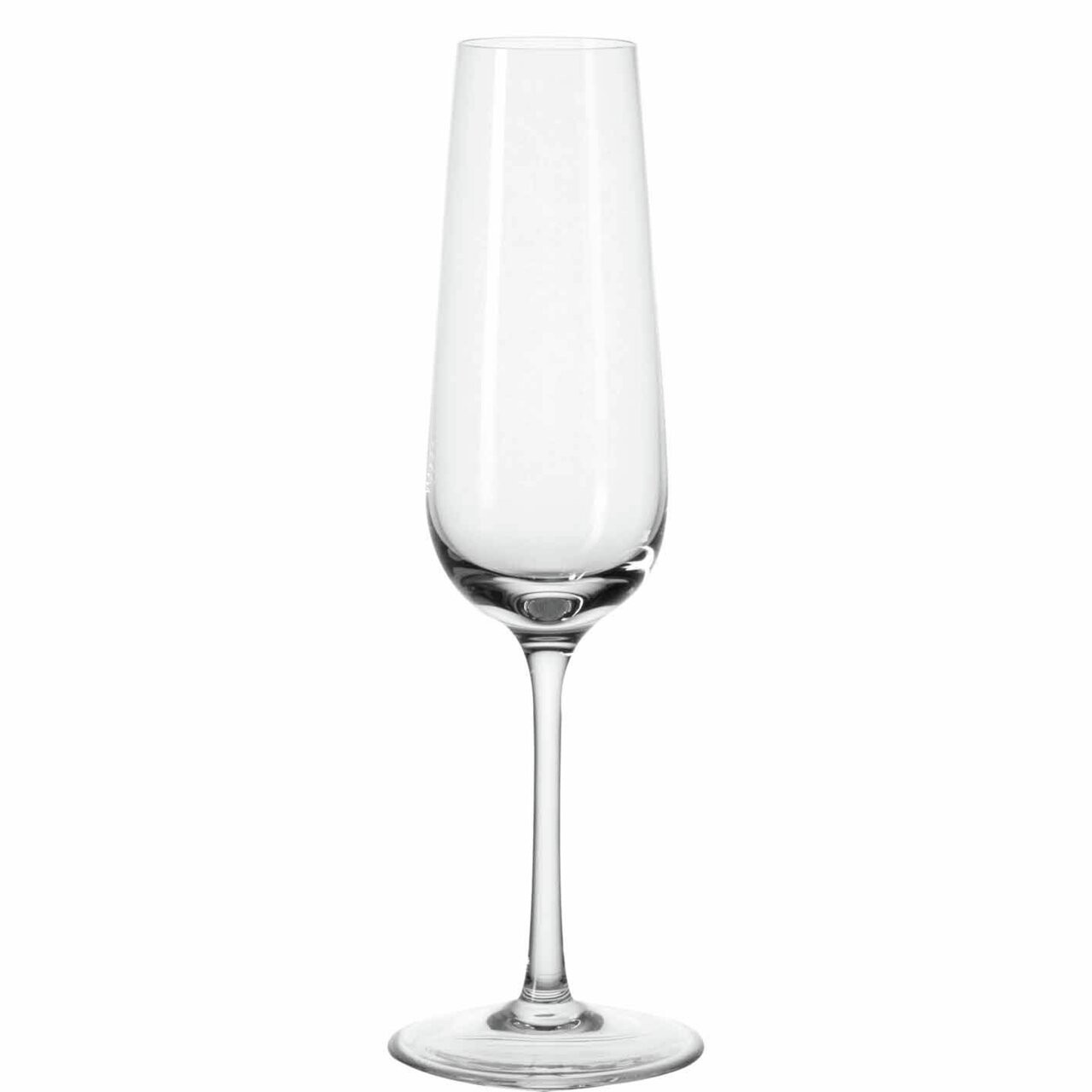 Het elegante Tivoli-champagneglas in zijaanzicht, ideaal voor feestelijke gelegenheden.