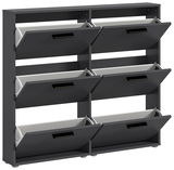 Schuhkipper mit sechs Fächern in dunkler Farbe, seitliche Perspektive