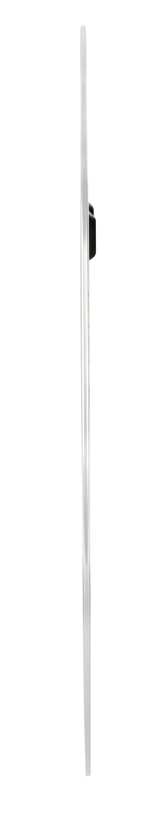 Seitenansicht eines runden Spiegels mit einem Durchmesser von ca. 50 cm.