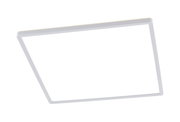 Quadratische LED-Deckenleuchte in schräger Perspektive