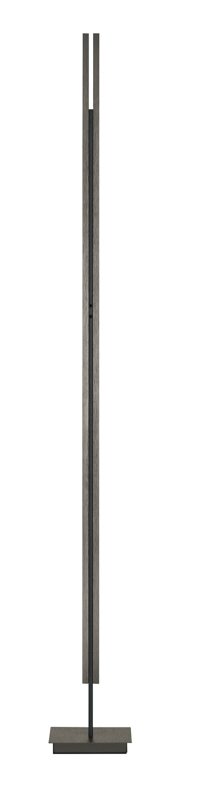 Moderne LED-Stehleuchte BEN in seitlicher Ansicht mit schlankem, vertikalem Design und rechteckigem Sockel.