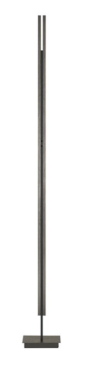 Moderne LED-Stehleuchte BEN in seitlicher Ansicht mit schlankem, vertikalem Design und rechteckigem Sockel.