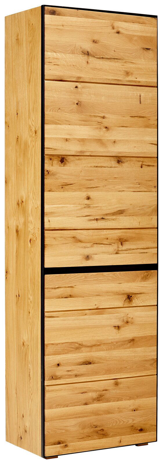 Linea Natura Garderobenschrank rechts KELIO MAX Garderobenschrank aus Holz mit natürlicher Maserung, rechte Perspektive