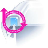 Nahaufnahme einer Ecke der Dose CLIP & CLOSE 0,55 Liter mit Fokus auf die dichte Versiegelung, perspektivisch von oben.