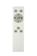 Fernbedienung für LED-Deckenleuchte Talvi, Vorderansicht mit verschiedenen Tasten zur Steuerung von Helligkeit und Farbe.