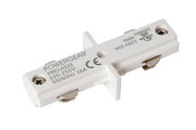 Weißer I-Verbinder von Powergear, Modell PRO-0333, für 220-250V, 50/60Hz, 16A, aus der Vogelperspektive.
