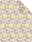Jacquard Decke mit geometrischem Muster in Pastellfarben, Draufsicht