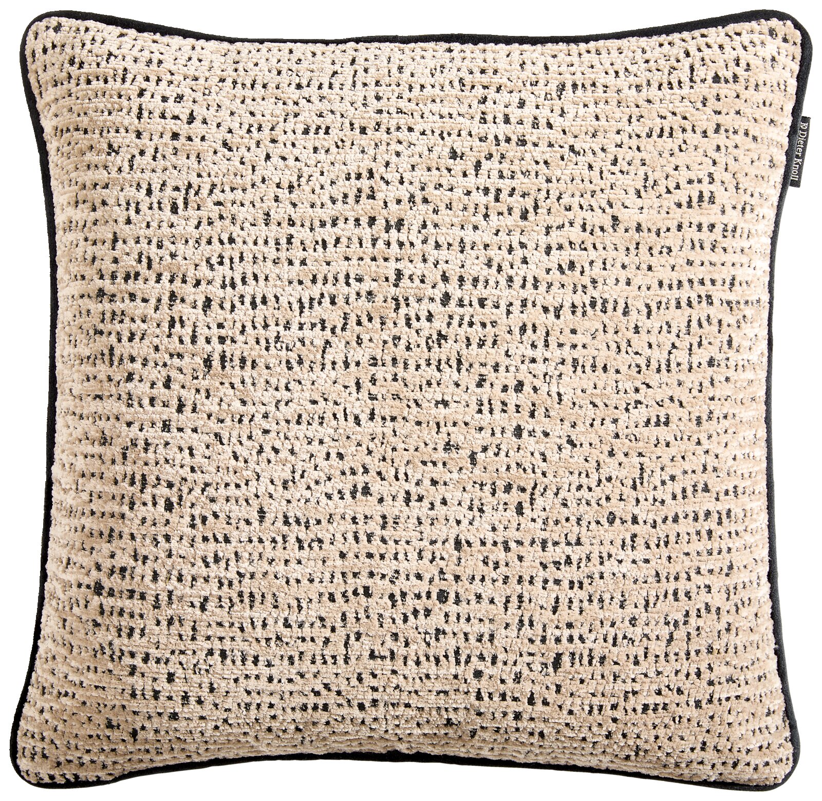 Beige kussenhoes met gestructureerd oppervlak, vooraanzicht