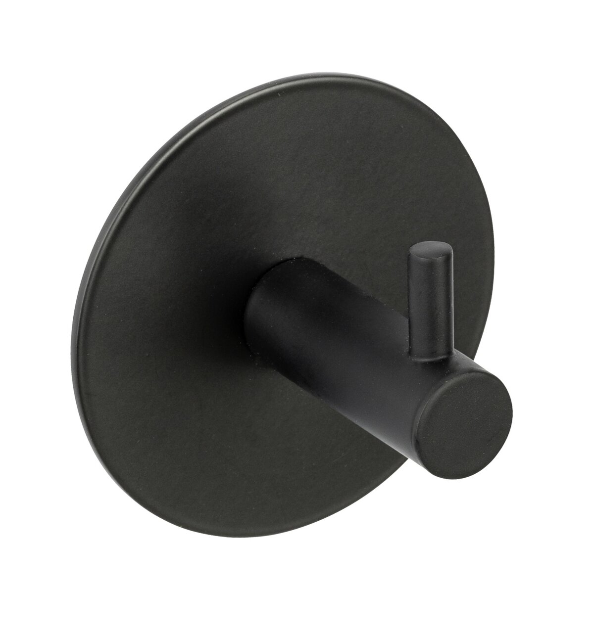 Schöner Wohnen Wandhaken MELETO Schwarzer Wandhaken Uno Meleto aus seitlicher Perspektive