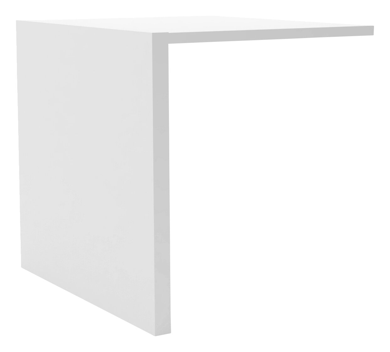 Hom´in Inneneinteilung UNIT Weiße Inneneinteilung in L-Form, seitliche Perspektive