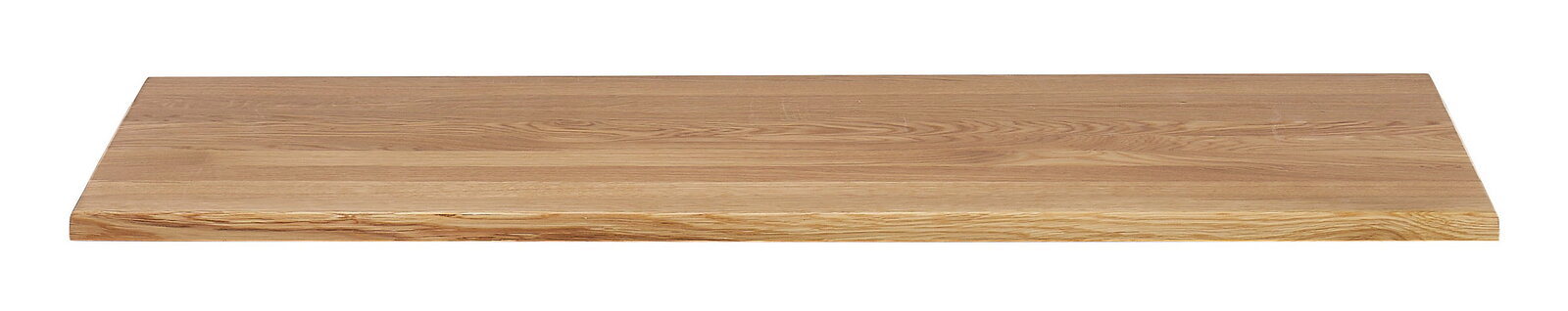 Linea Natura Oberboden ALBANY Holzplatte aus Eiche, frontal fotografiert, zeigt die Maserung und glatte Oberfläche.