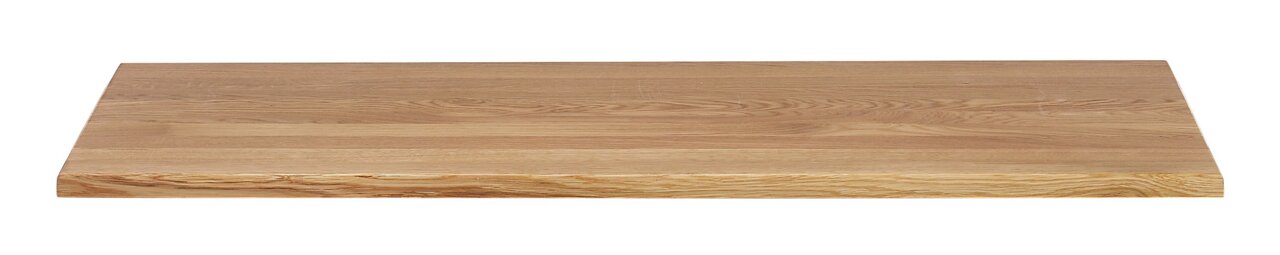 Linea Natura Bovenste plank ALBANY Holzplatte aus Eiche, frontal fotografiert, zeigt die Maserung und glatte Oberfläche.
