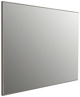 Großer rechteckiger XL-Spiegel mit schmalem Rahmen, seitliche Perspektive