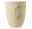 Becher mit Henkel, beige, mit horizontalen Rillen, Seitenansicht