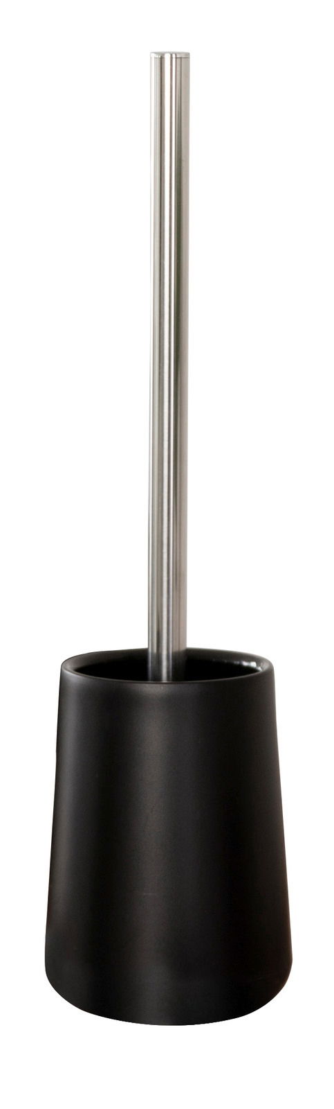 Sadena WC-Bürste KIRA Schwarze WC-Bürste Kira mit Edelstahlgriff, frontal abgebildet