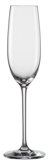 Sektglas Vinos in Nahaufnahme, frontal fotografiert