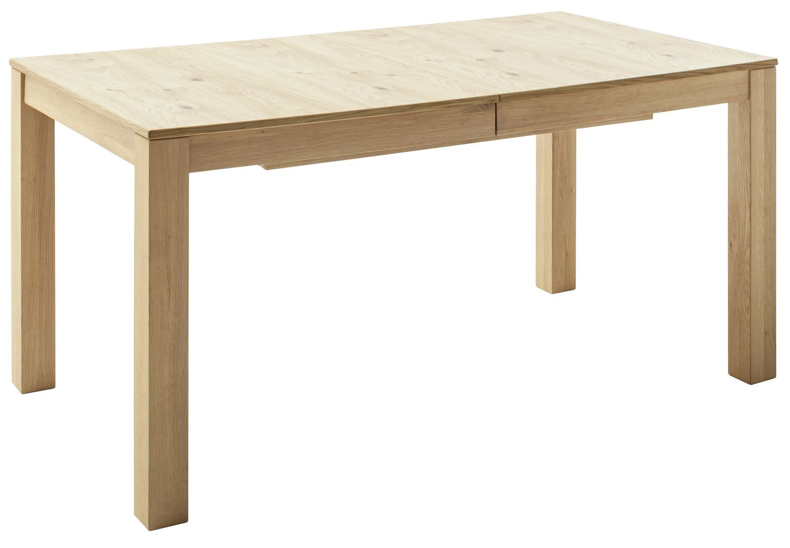 Z2 Funktions-Esstisch PRAG Holzesstisch in heller Holzoptik, seitliche Perspektive