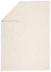 Beige Plaid mit geprägtem Muster, Draufsicht