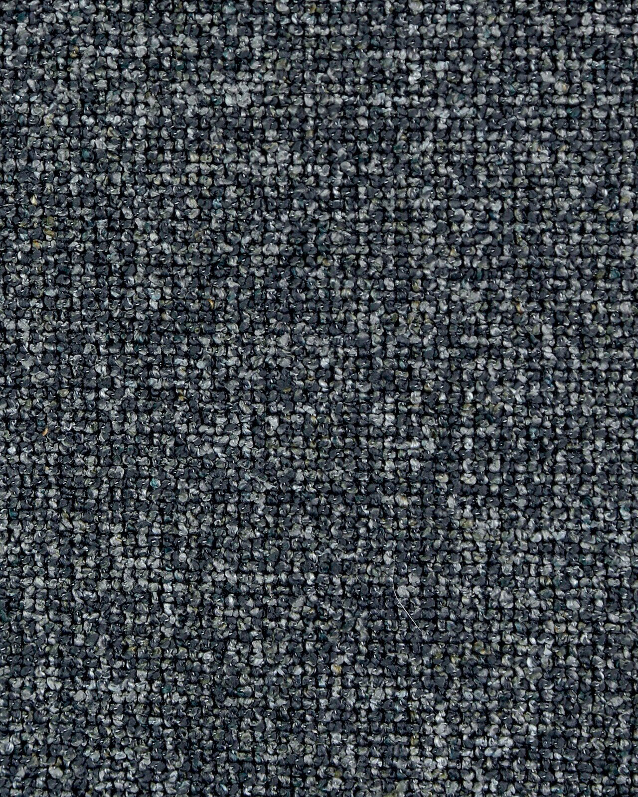 Nahaufnahme eines grauen Stoffmusters, das für einen Stuhl verwendet wird