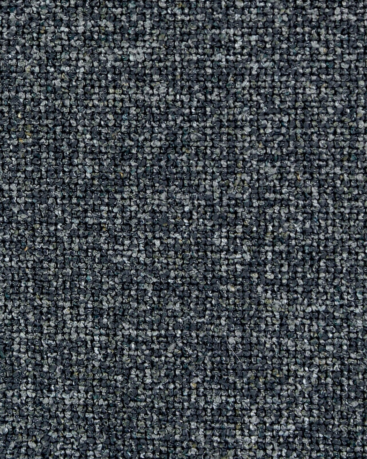 Nahaufnahme eines grauen Stoffmusters, das für einen Stuhl verwendet wird