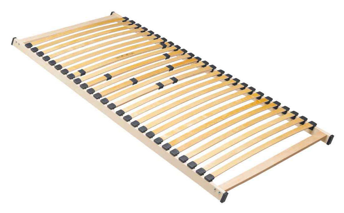 Z2 Lattenrost NV RUBIN L 2000 NV Lattenrost NV 100 x 200 cm aus Holz mit flexiblen Leisten, seitliche Perspektive