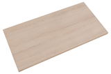 Holzfarbene Ansteckplatte in schräger Perspektive