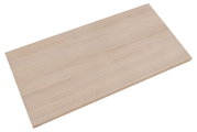 Holzfarbene Ansteckplatte in schräger Perspektive