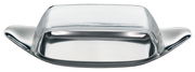 Butterdose WAGENFELD Edition aus Edelstahl und Glas, Ansicht von oben