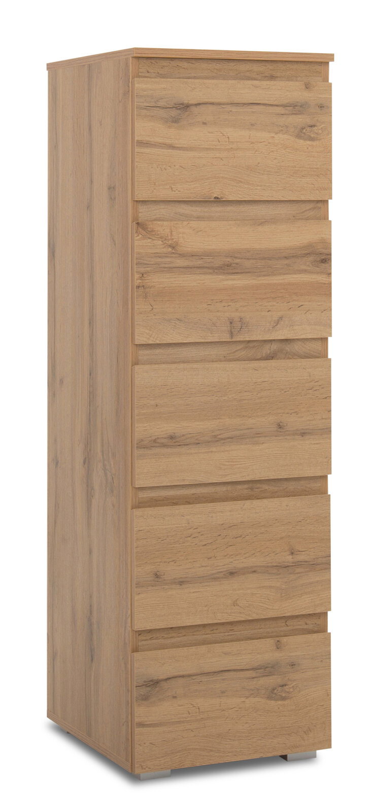 Z2 Kommode IMAGE Holzkommode mit sechs Schubladen, seitliche Perspektive