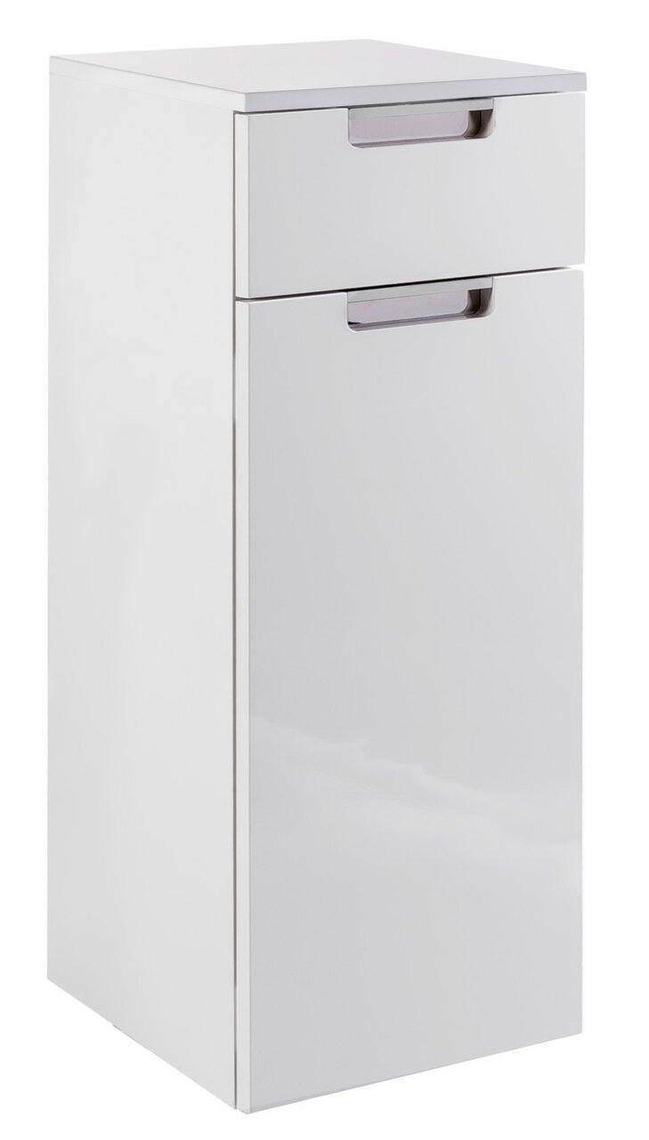 Zurbrüggen Unterschrank MARS Weißer Unterschrank mit einer Schublade und einer Tür, frontal fotografiert