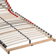 Lattenrost mit verstellbaren Leisten in seitlicher Perspektive
