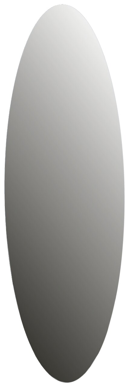 Ovaler Spiegel mit einer Größe von ca. 35x110 cm, frontal abgebildet.