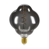 Glühbirne mit spiralförmigem Filament, seitliche Perspektive