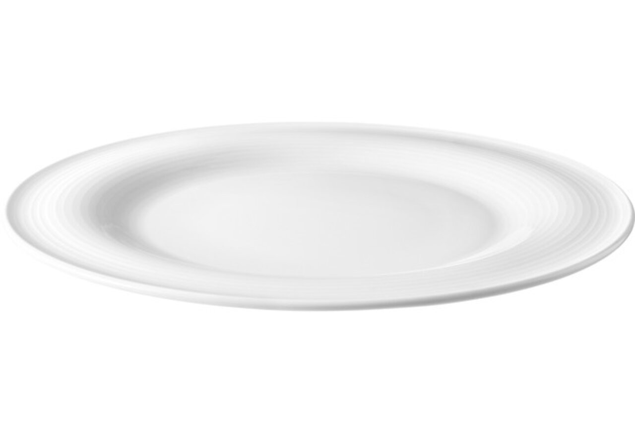 Seltmann Weiden Dinerbord BEAT Weißer Speiseteller Beat von Seltmann Weiden, 27,5 cm, seitliche Perspektive