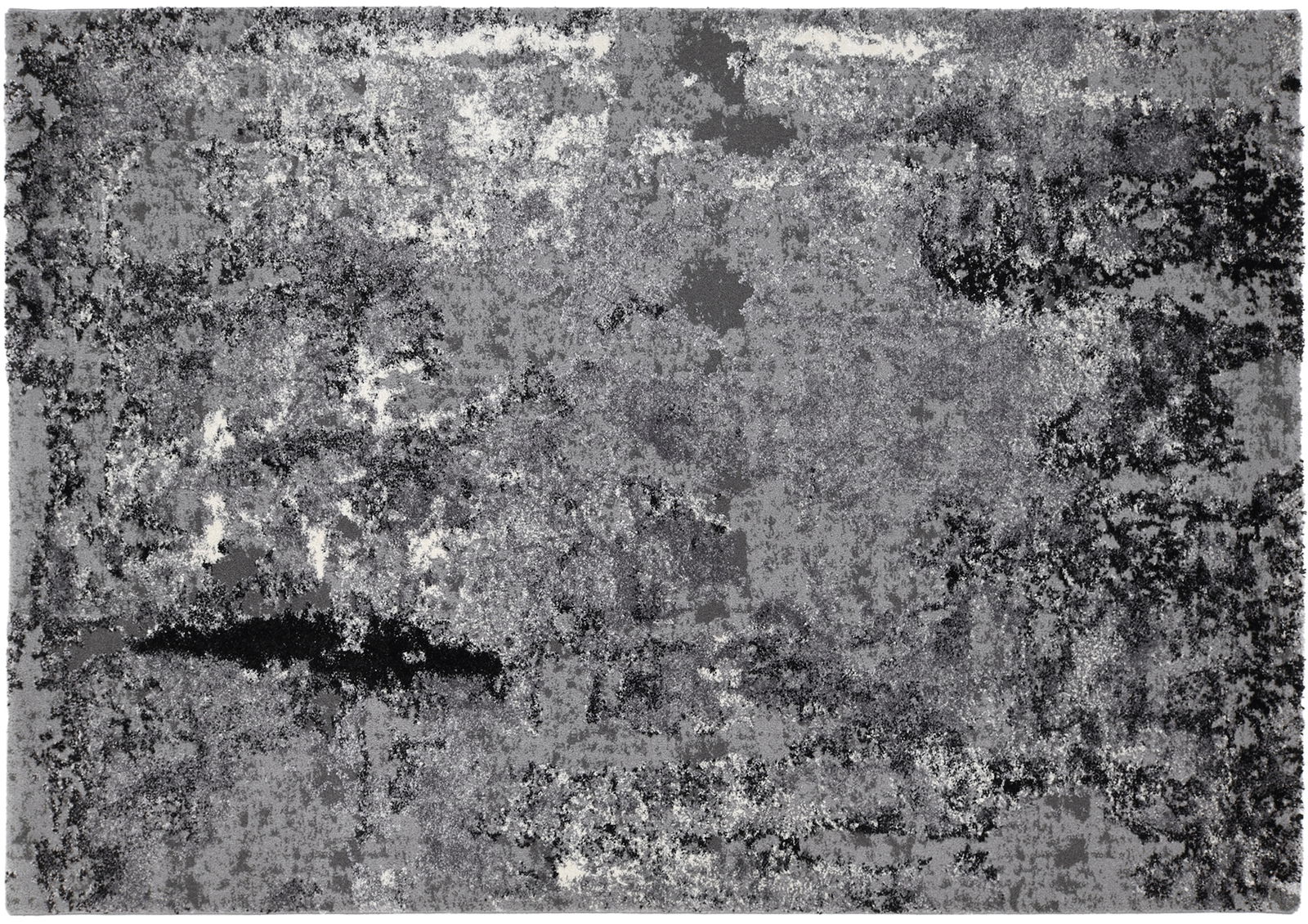 OCI Webteppich 160x230 cm JUWEL Moderner Teppich in Grautönen mit abstraktem Muster, Draufsicht